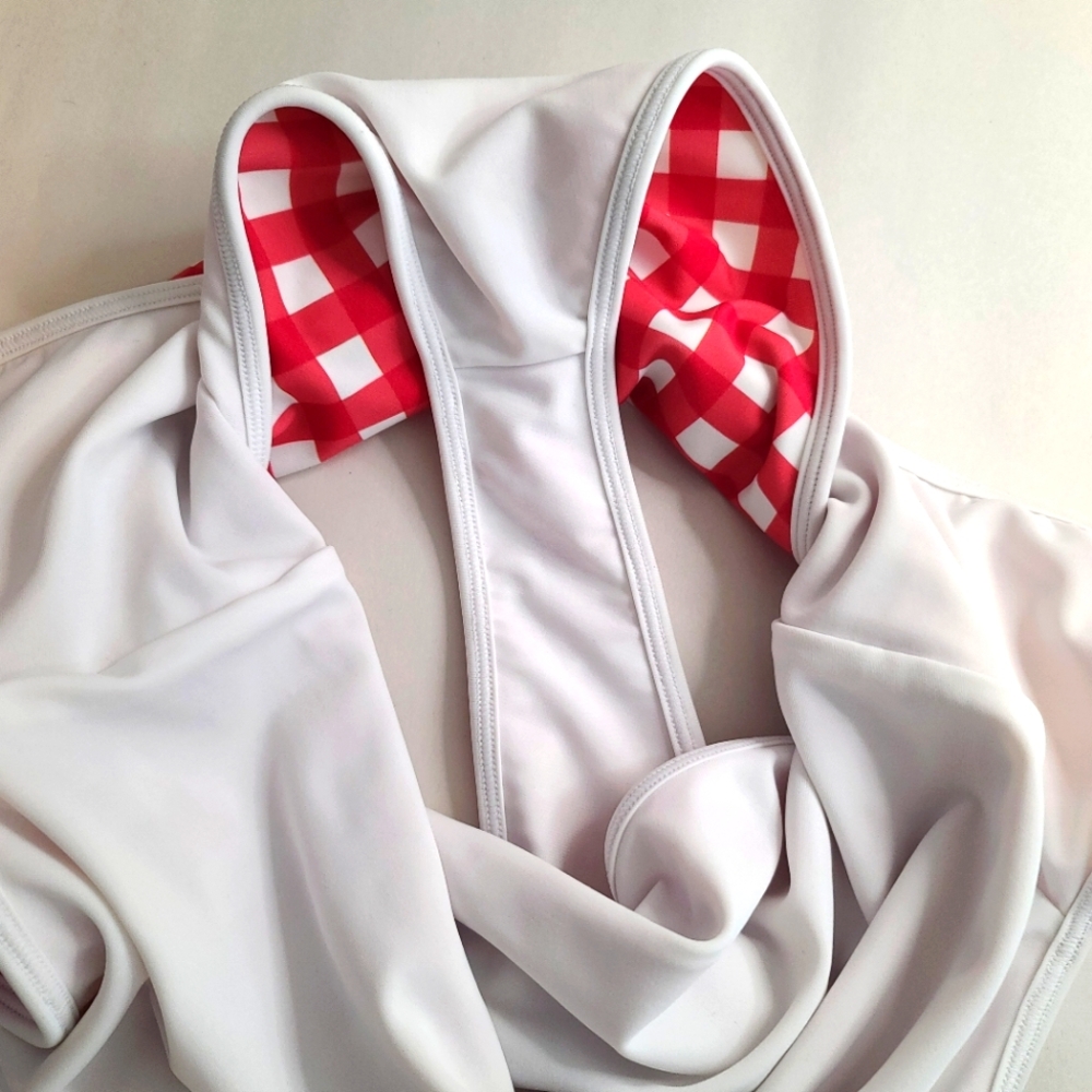 Lovers + Friends Good Times Gingham Red One Piece Swimsuit - Picture 10 of 13